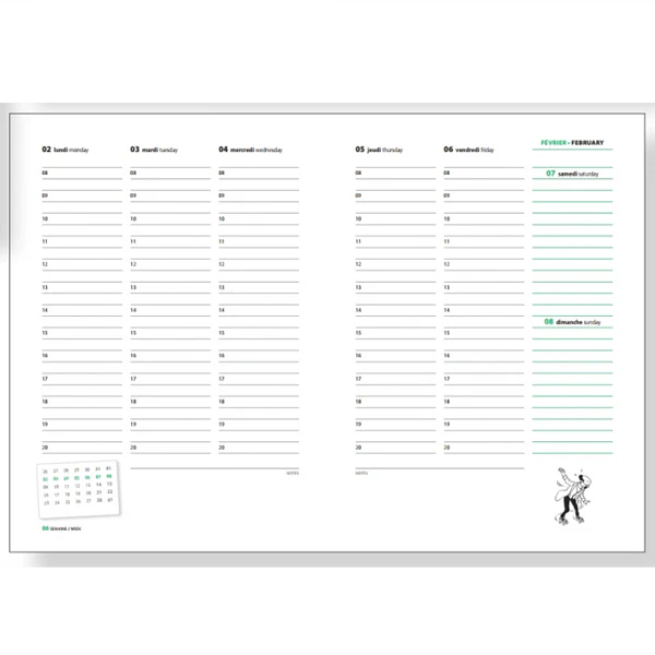 2026 Tintin Desk Diary - Image 4